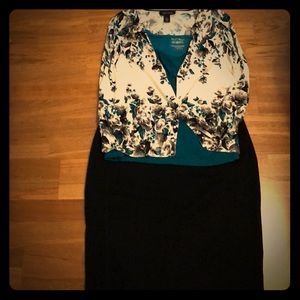 Beautiful green rose cardigan